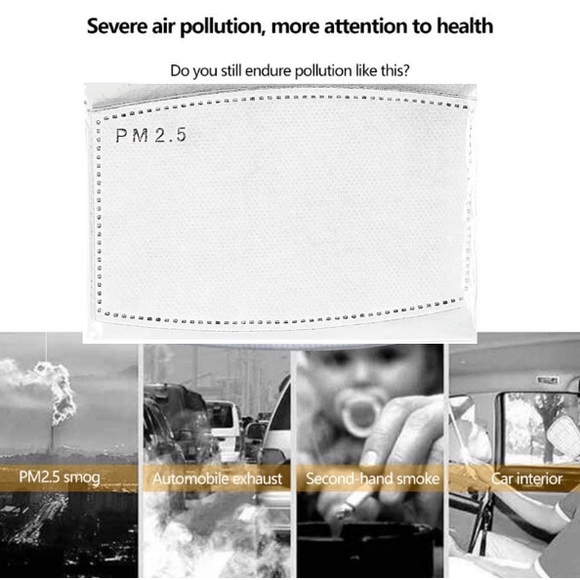 Crystal Face Mask w/5 High Grade Filters - Picture 8 of 8